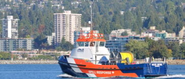 Spill responce training near Prince Rupert
