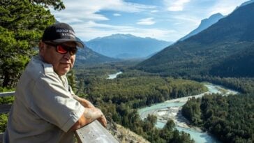 Roger Harris has been a Nuxalk Guardian Watchman for about nine years. His role, he says, is to protect his lands and waters, to serve his community and to set a good example for the Guardians coming up behind him.