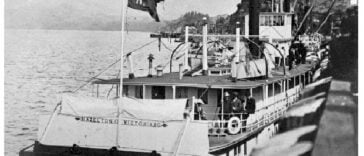 Sternwheleer steamboat "Hazelton" in PRince Rupert early 1900's