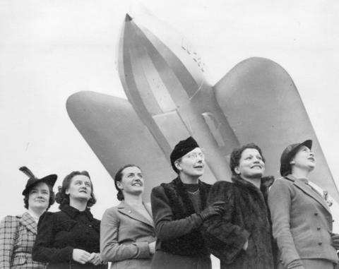 Six of the Flying Seven, circa 1940. Photo: City of Vancouver Archives.